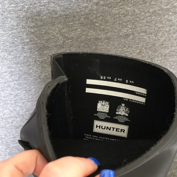 Hunter Classic Black Tall Rain Boots - Picture 6 of 6